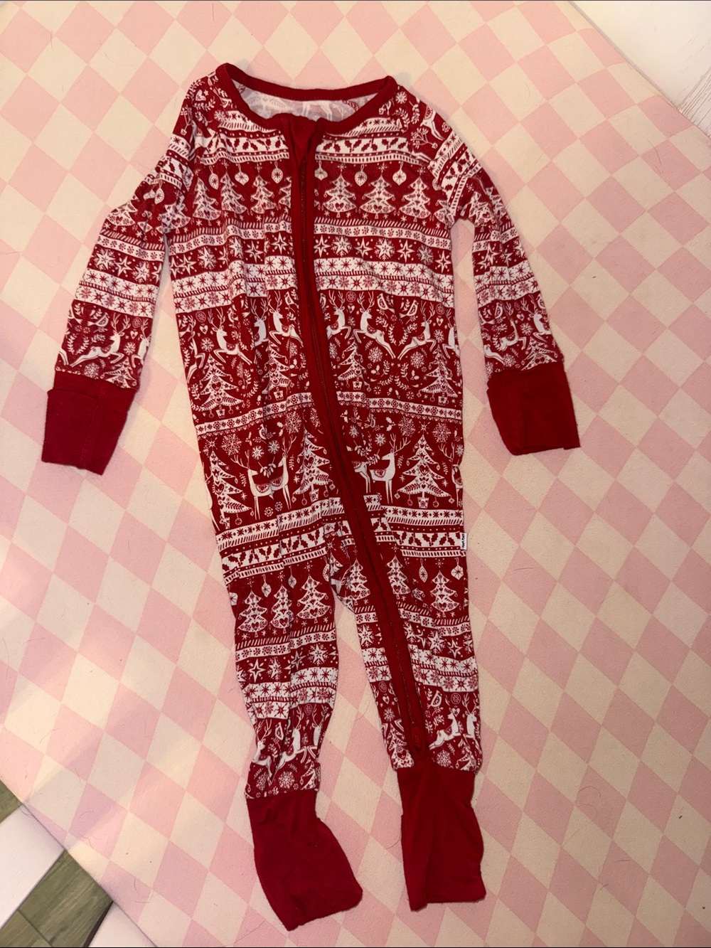 Little Sleepies Reindeer Cheer Zippy 3-6 months